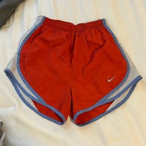 Red and blue nike shorts good condition just too tight for me now